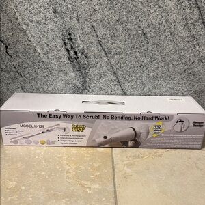 Cordless Rechargeable Scrubber - White